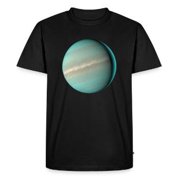 Planète Uranus - T-shirt Premium bio Homme - noir - Devant - Nico (187cm)