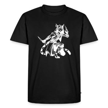 Tabaxi Rogue White - T-shirt Premium bio Homme - noir - Devant - Nico (187cm)