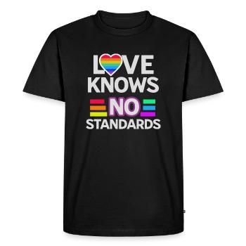 Amour inclusif Divers Amoureux inconditionnels Queer - T-shirt Premium bio Homme - noir - Devant - Nico (187cm)