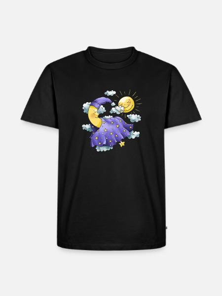 Day and night - Men's Premium Organic T-Shirt - black