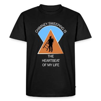 Ramoneur Ramoneur Ramoneur - T-shirt Premium bio Homme - noir - Devant - Nico (187cm)