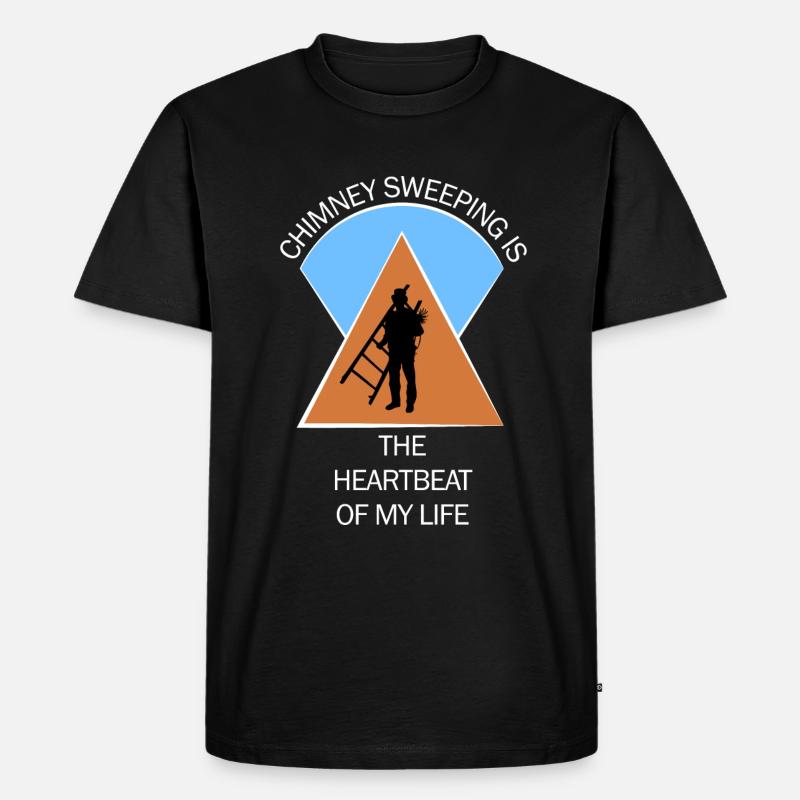 Schornsteinfeger Schlotfeger - Männer Premium Bio T-Shirt - Schwarz