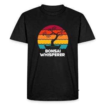 Bonsaï - T-shirt Premium bio Homme - noir - Devant - Nico (187cm)