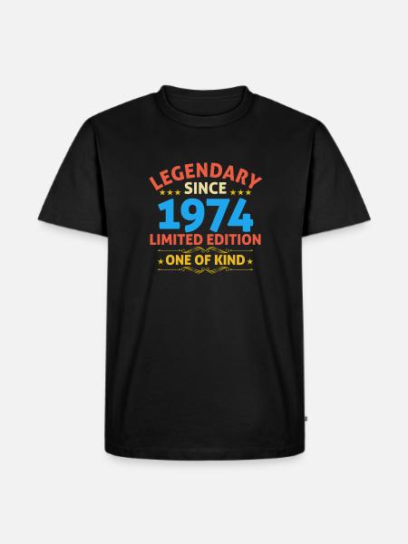 Legendary since 1974 Limited Edition - Men's Premium Organic T-Shirt - black
