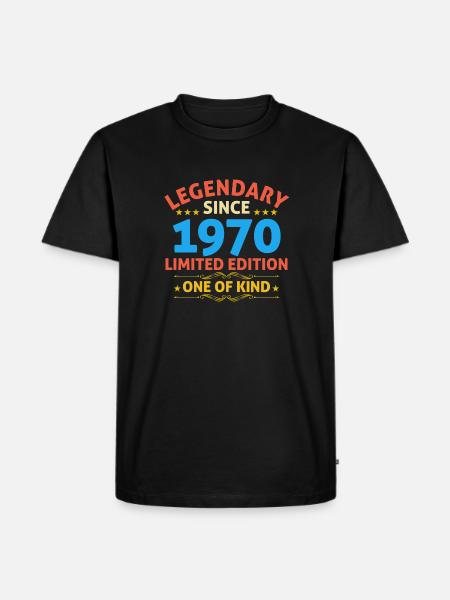 Legendary since 1970 Limited Edition - Men's Premium Organic T-Shirt - black