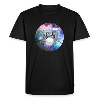 Drums Drummer Gift - Men's Premium Organic T-Shirt - black - Front - Nico (187cm)