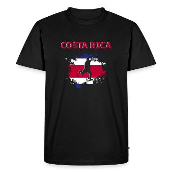 Costa Rica Football 2022 supporter Costa Rica - T-shirt Premium bio Homme - noir - Devant - Nico (187cm)