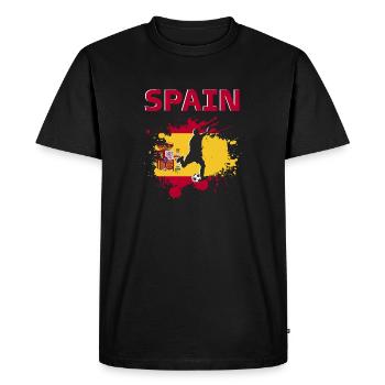 Spain Football 2022 supporter of Spain football - Men's Premium Organic T-Shirt - black - Front - Nico (187cm)