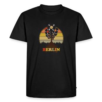 Musique berlinoise rétro - T-shirt Premium bio Homme - noir - Devant - Nico (187cm)