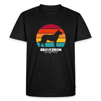 Beauceron - Männer Premium Bio T-Shirt - Schwarz - Vorne - Nico (187cm)