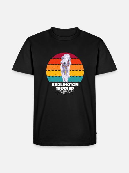 Bedlington Terrier - Männer Premium Bio T-Shirt - Schwarz
