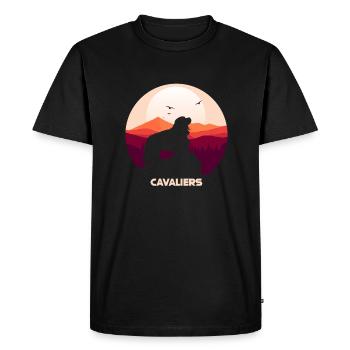 Cavalier King Charles Spaniel Cadeau - T-shirt Premium bio Homme - noir - Devant - Nico (187cm)