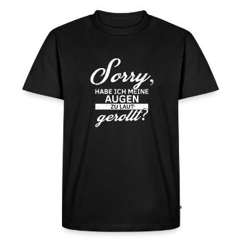 Drôle de dicton Drôle Dictons drôles Hommes cool Lusti - T-shirt Premium bio Homme - noir - Devant - Nico (187cm)