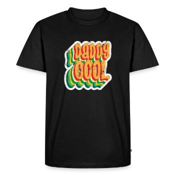 Papa Cool - T-shirt Premium bio Homme - noir - Devant - Nico (187cm)