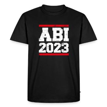 Abi 2023 - Abitur Abiturent Graduation - Men's Premium Organic T-Shirt - black - Front - Nico (187cm)