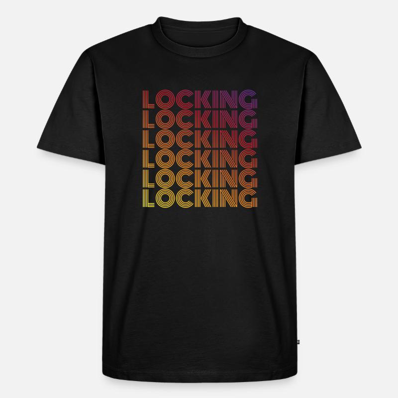 Locking Funk Style Gechenkidee - Männer Premium Bio T-Shirt - Schwarz