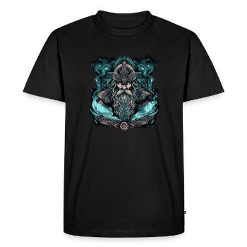 Viking Norseman: Design nordique élégant - T-shirt Premium bio Homme - noir - Devant - Nico (187cm)