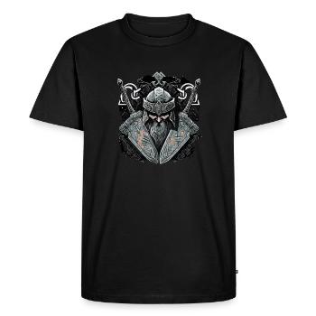 Viking Norseman: Design nordique élégant - T-shirt Premium bio Homme - noir - Devant - Nico (187cm)