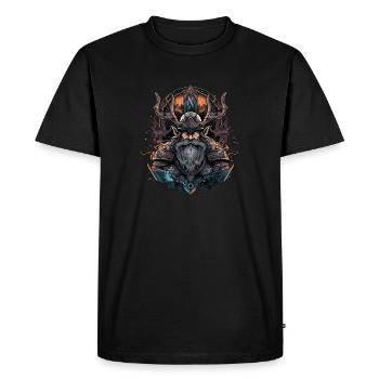 Viking Norseman: Design nordique élégant - T-shirt Premium bio Homme - noir - Devant - Nico (187cm)