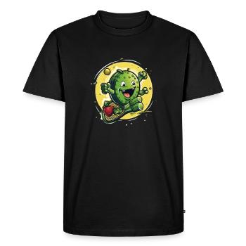 Pickleball Picklepaddle Pickle Sport - Men's Premium Organic T-Shirt - black - Front - Nico (187cm)