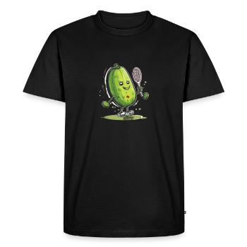 Pickleball Picklepaddle Pickle Sport - Men's Premium Organic T-Shirt - black - Front - Nico (187cm)