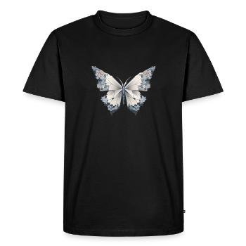 Origami Papillon Art Japonais - T-shirt Premium bio Homme - noir - Devant - Nico (187cm)