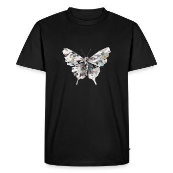 Origami Papillon Art Japonais - T-shirt Premium bio Homme - noir - Devant - Nico (187cm)