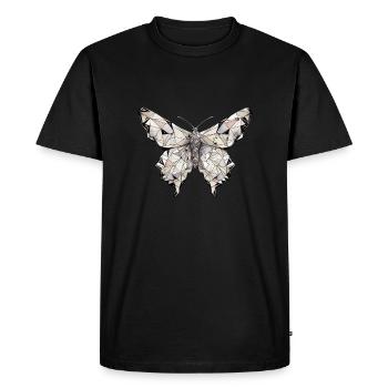 Origami Papillon Art Japonais - T-shirt Premium bio Homme - noir - Devant - Nico (187cm)