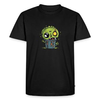 Halloween coffee mug - creepy coffee mug - Men's Premium Organic T-Shirt - black - Front - Nico (187cm)