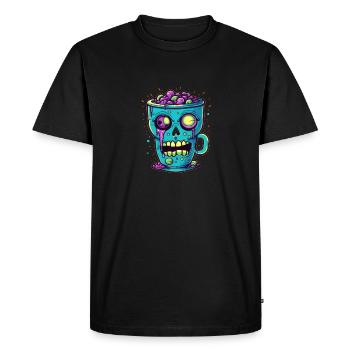 Halloween coffee mug - creepy coffee mug - Men's Premium Organic T-Shirt - black - Front - Nico (187cm)