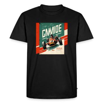 Rétro Car Poster Vintage Car Old School - T-shirt Premium bio Homme - noir - Devant - Nico (187cm)