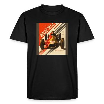 Rétro Car Poster Vintage Car Old School - T-shirt Premium bio Homme - noir - Devant - Nico (187cm)