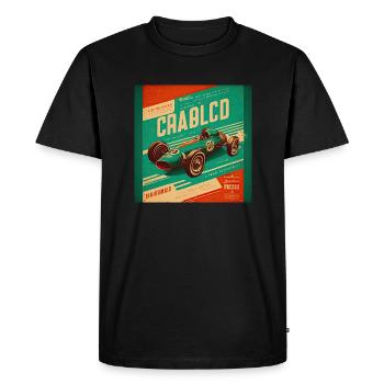 Rétro Car Poster Vintage Car Old School - T-shirt Premium bio Homme - noir - Devant - Nico (187cm)