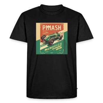 Rétro Car Poster Vintage Car Old School - T-shirt Premium bio Homme - noir - Devant - Nico (187cm)