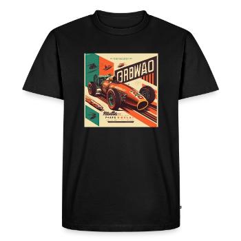 Rétro Car Poster Vintage Car Old School - T-shirt Premium bio Homme - noir - Devant - Nico (187cm)