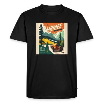 Rétro Car Poster Vintage Car Old School - T-shirt Premium bio Homme - noir - Devant - Nico (187cm)