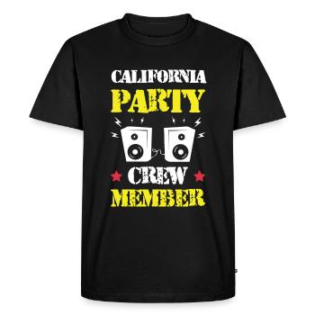 Équipe de fête en Californie - T-shirt Premium bio Homme - noir - Devant - Nico (187cm)