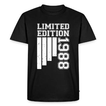 1988 Anniversaire Né En 1988 Édition Limitée - T-shirt Premium bio Homme - noir - Devant - Nico (187cm)
