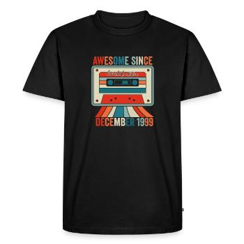 Décembre 1999 - Génial Depuis Décembre 1999 - T-shirt Premium bio Homme - noir - Devant - Nico (187cm)