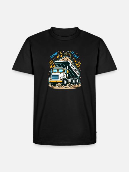 Dump Truck With Musical Rhythm - Men's Premium Organic T-Shirt - black