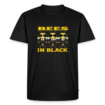 Abeilles en noir - T-shirt Premium bio Homme - noir - Devant - Nico (187cm)