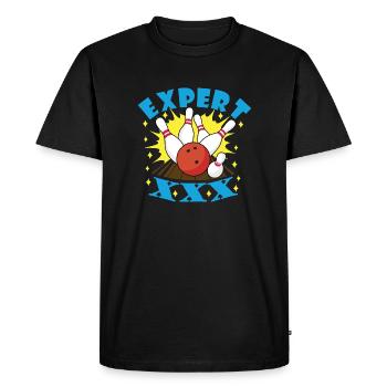 Bowling Expert XXX - T-shirt Premium bio Homme - noir - Devant - Nico (187cm)