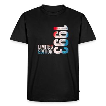 Cadeau d’anniversaire 1993 Édition limitée 1993 - T-shirt Premium bio Homme - noir - Devant - Nico (187cm)