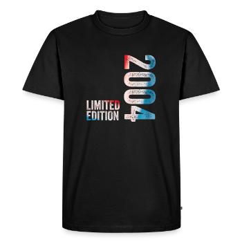 2004 Édition limitée Cadeau d’anniversaire 2004 - T-shirt Premium bio Homme - noir - Devant - Nico (187cm)