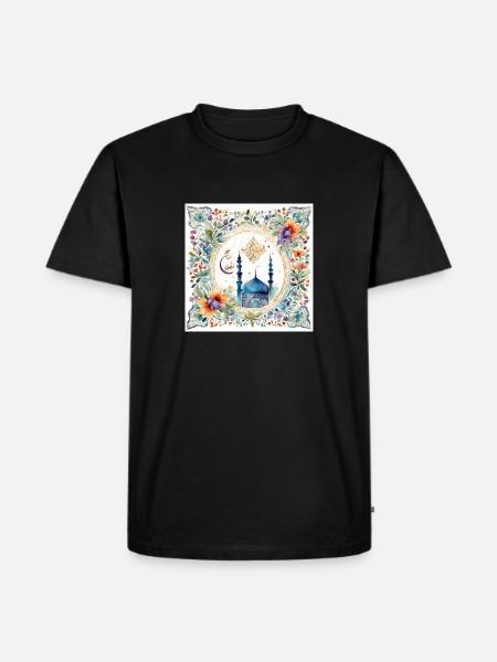 Ramadan Islam Design Mubarak - Ekologisk premium-T-shirt herr - svart