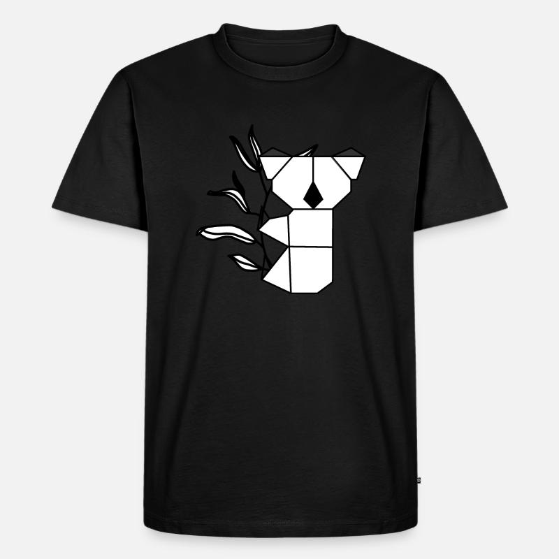 Koala auf Eukalyptus - Männer Premium Bio T-Shirt - undefined