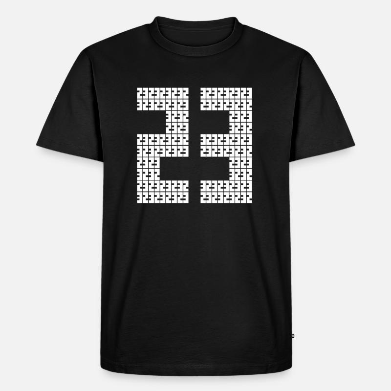 23 Tekno - Männer Premium Bio T-Shirt - Schwarz