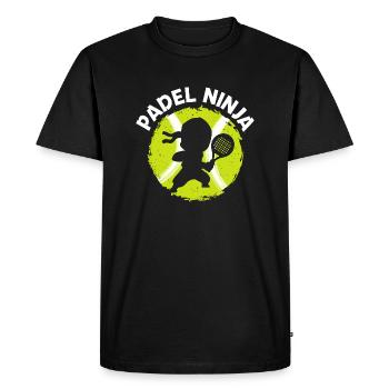 Padel Ninja Padel Player Padel Tennis Padeltennis - Men's Premium Organic T-Shirt - black - Front - Nico (187cm)