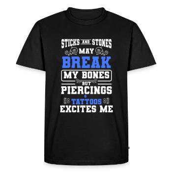 Piercing Job Body Jewelry Piercing Studio - Men's Premium Organic T-Shirt - black - Front - Nico (187cm)