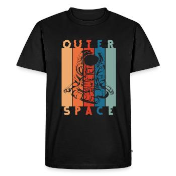 Système solaire de voyage dans l'espace de l'univers spatial - T-shirt Premium bio Homme - noir - Devant - Nico (187cm)